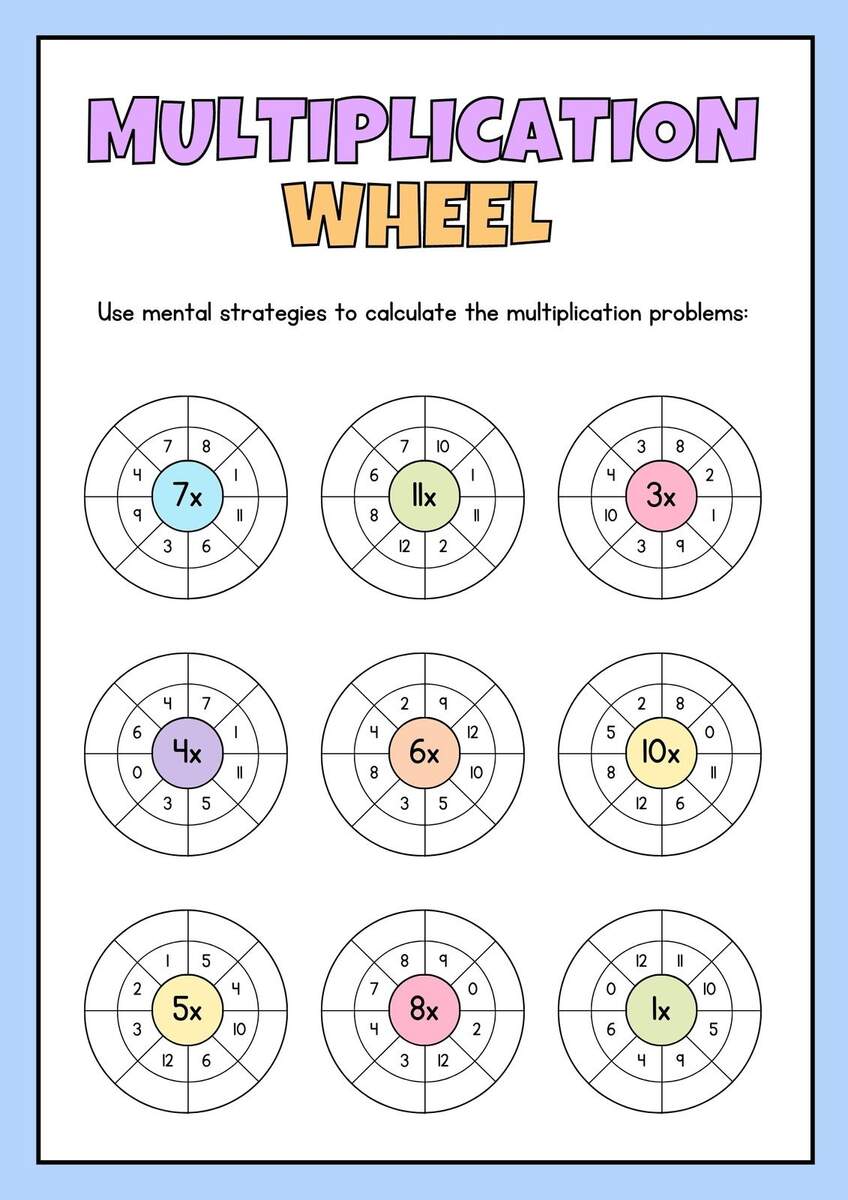 Page 2 Free Multiplication Worksheet To Use And Print Canva