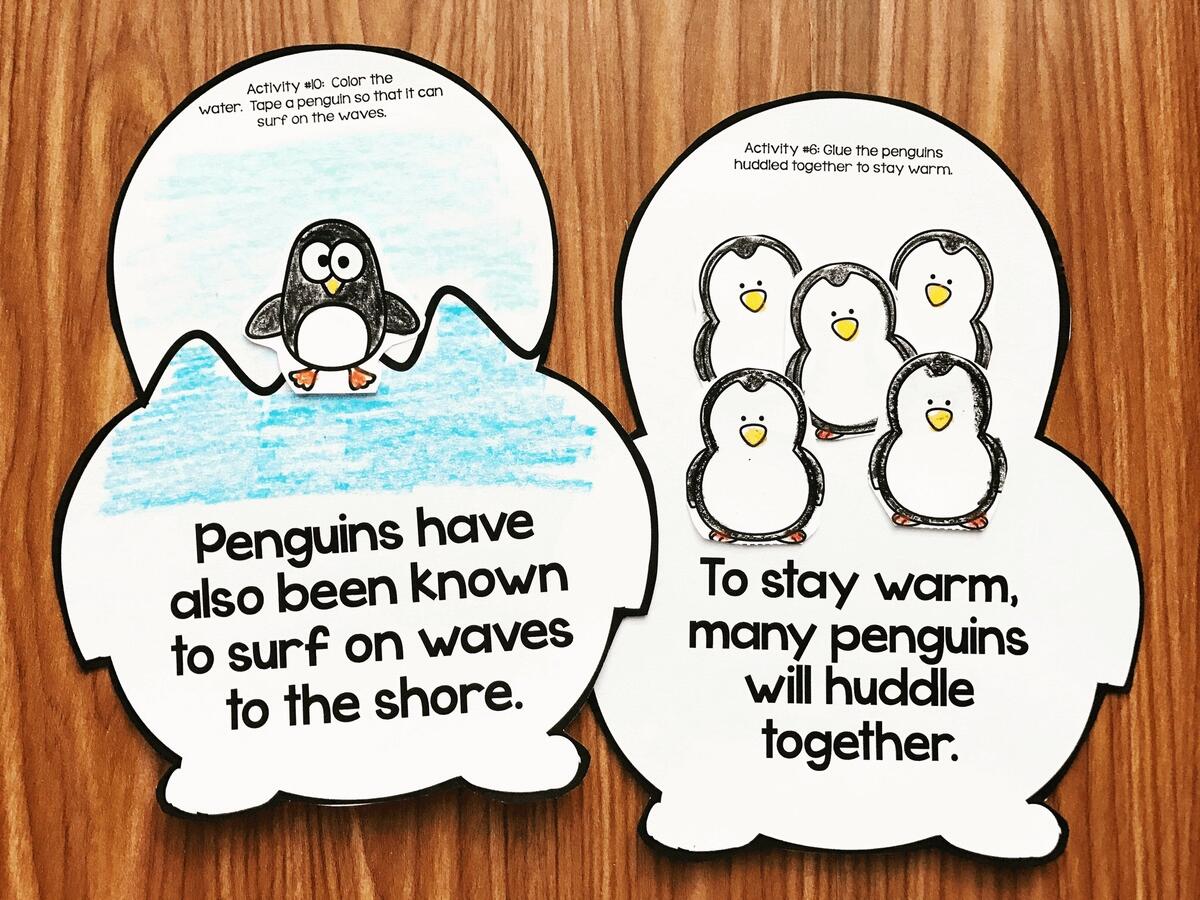 Penguin Math And Literacy Printables For January