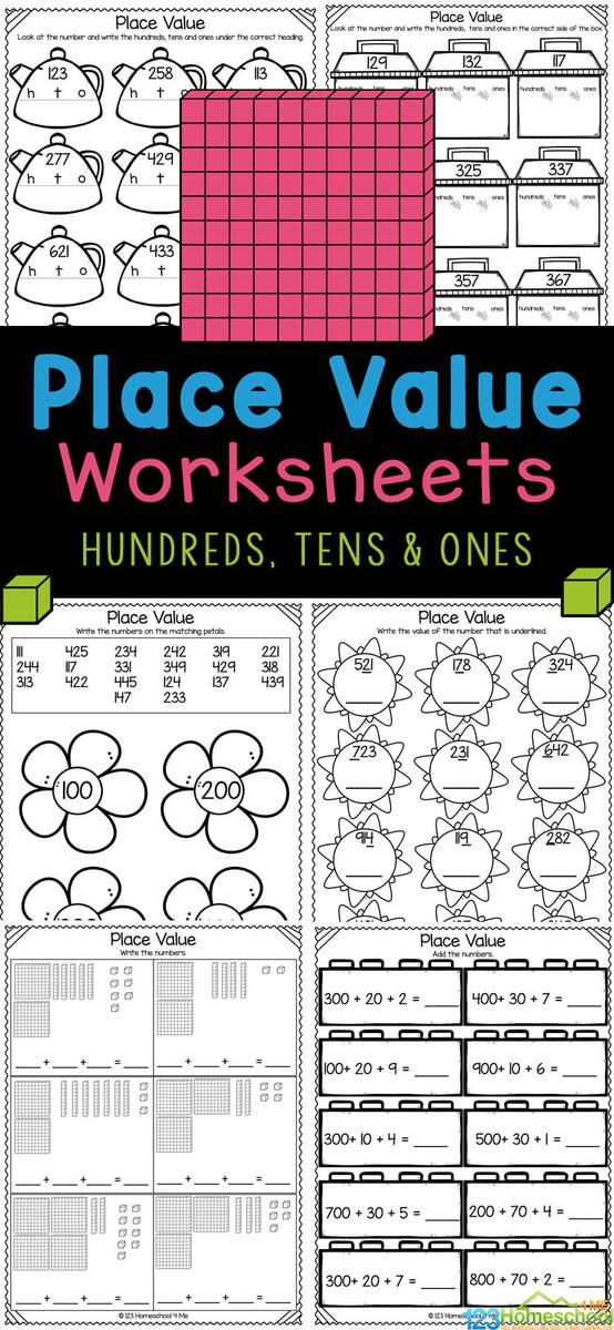 Place Value Worksheets Copy 123 Homeschool 4 Me Hundreds Chart Missing Numbers Worksheets