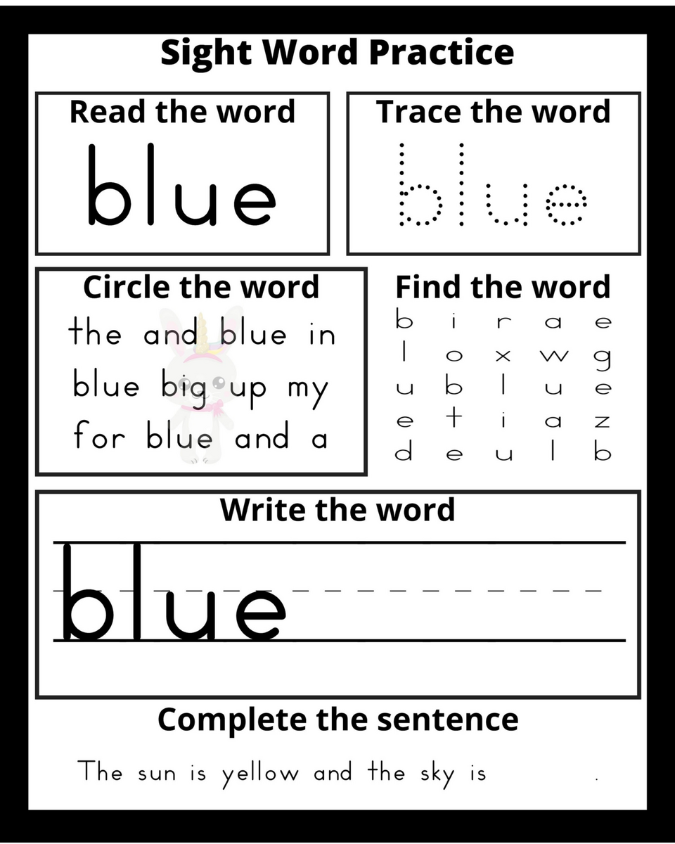 Pre Kindergarten Dolch Sight Words Practice Extreme Couponing Mom