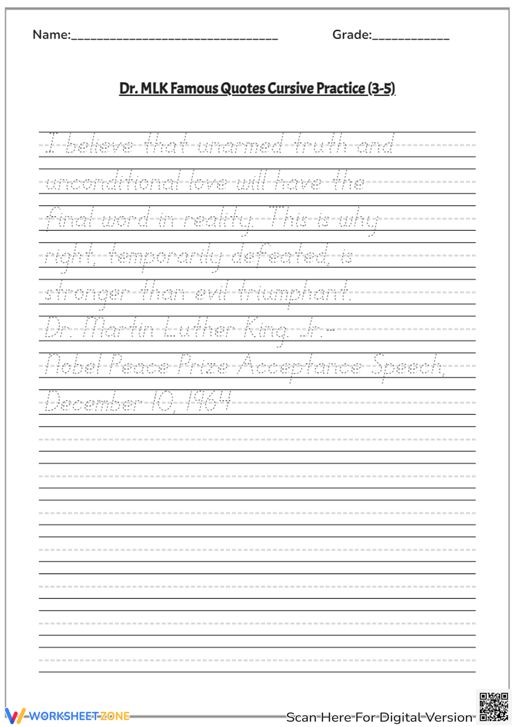 Printable 5th Grade Handwriting Worksheets