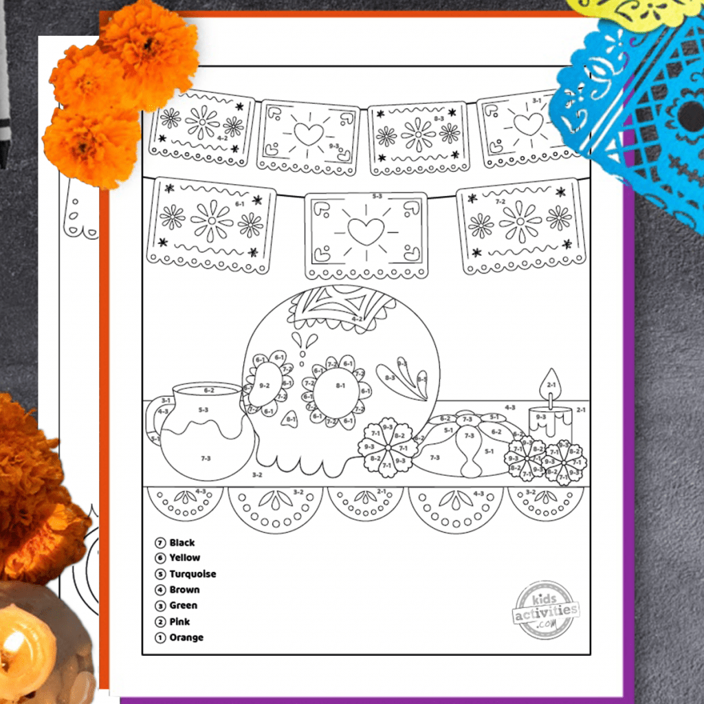 Printable Day Of The Dead Printable Party Favors