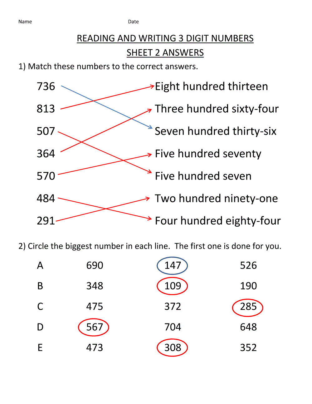 Printable Worksheet Templates With Answer Keys Download Free Worksheets