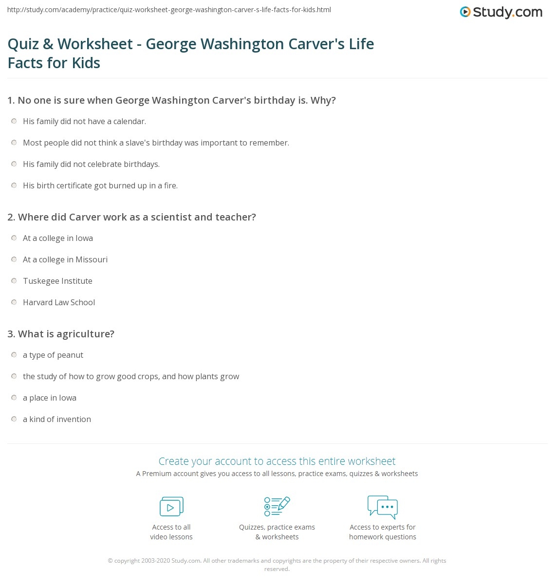George Washington Carver Biography Activities Black History Month Inventor Made By Teachers