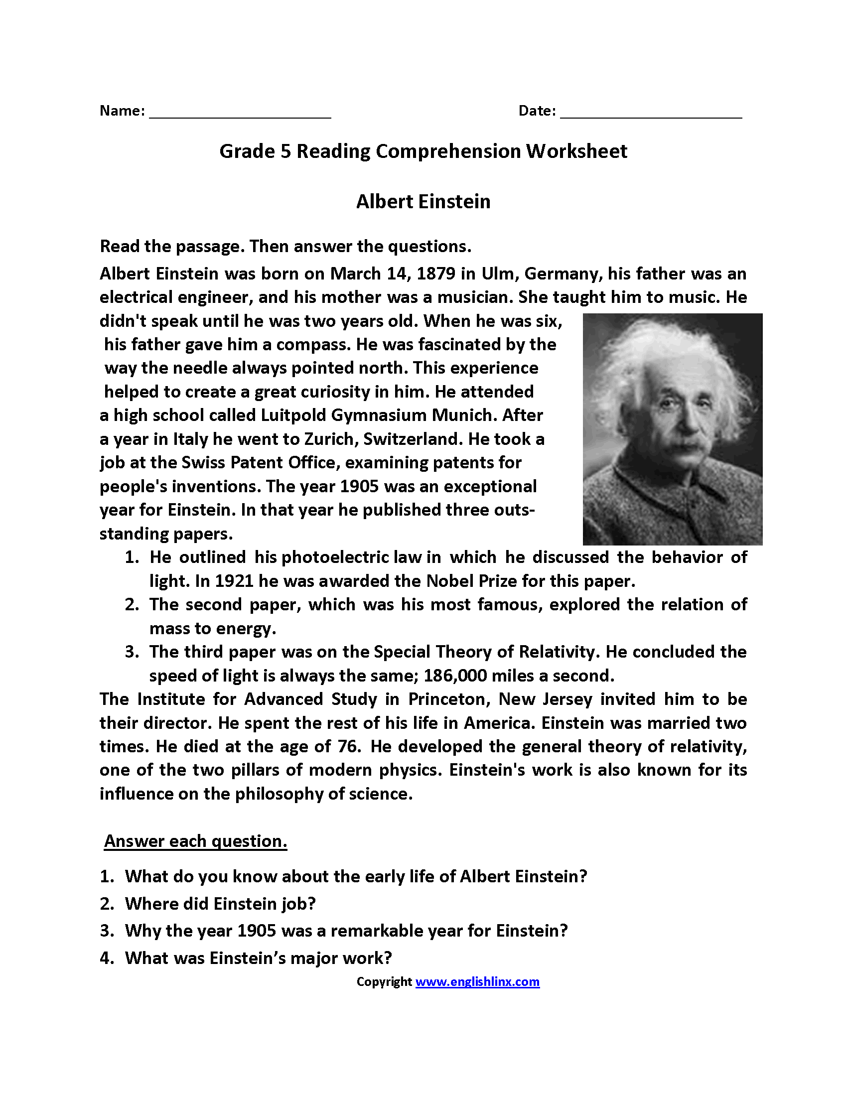 Reading Worksheets Printable Reading Skills By Grade Topic Reading Worksheets Printable Reading Skills By Grade Topic