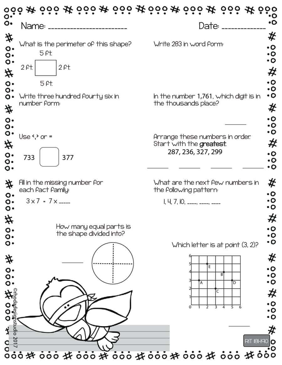 Second Grade Bell Ringers Free Worksheets