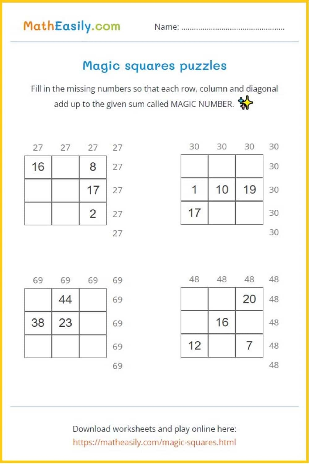 Second Grade Math Worksheets PDF Free Download