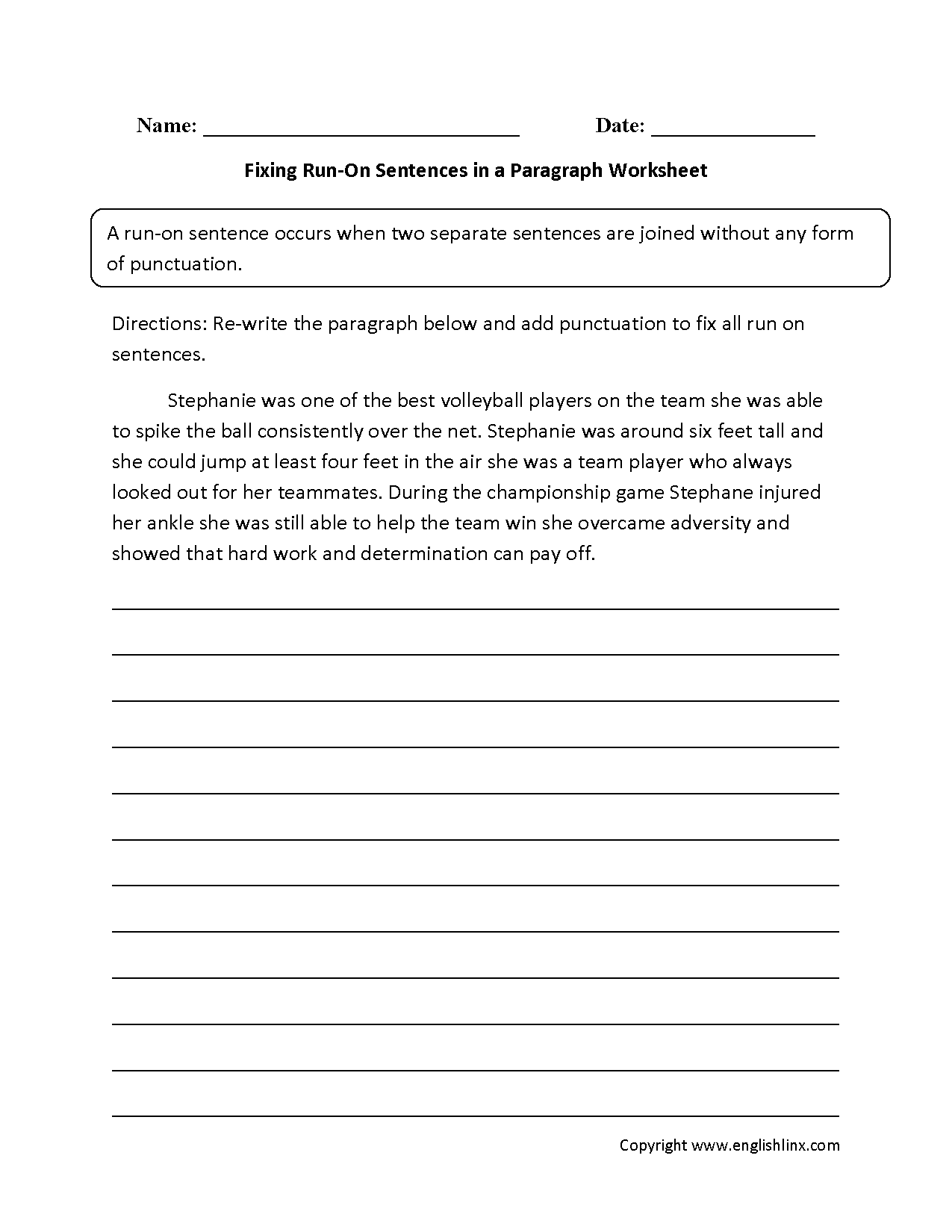 Sentence Structure Worksheets Language Arts Activities