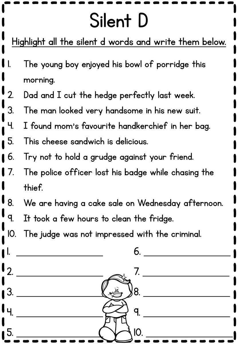 Silent Letter Worksheet Freebie Made By Teachers Learn To Spell Wr Kn Gn Words Free Phonics Worksheets