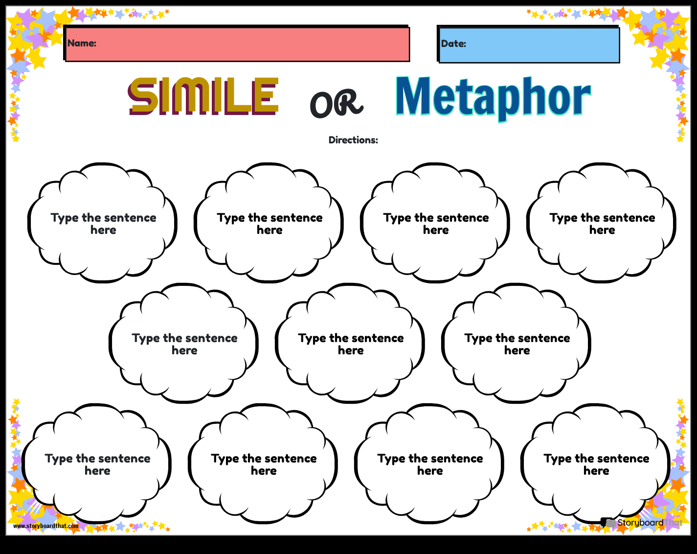 Similes Worksheets Free Printable Figurative Language Practice