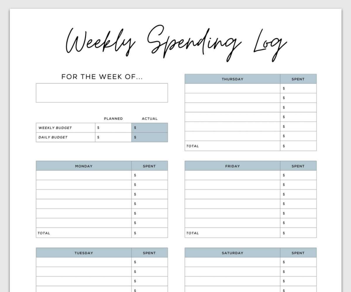 Simple Budget Template For College Students Free PDF