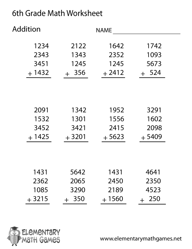 Free 6th Grade Math Worksheets Printable W Answers Mashup Math