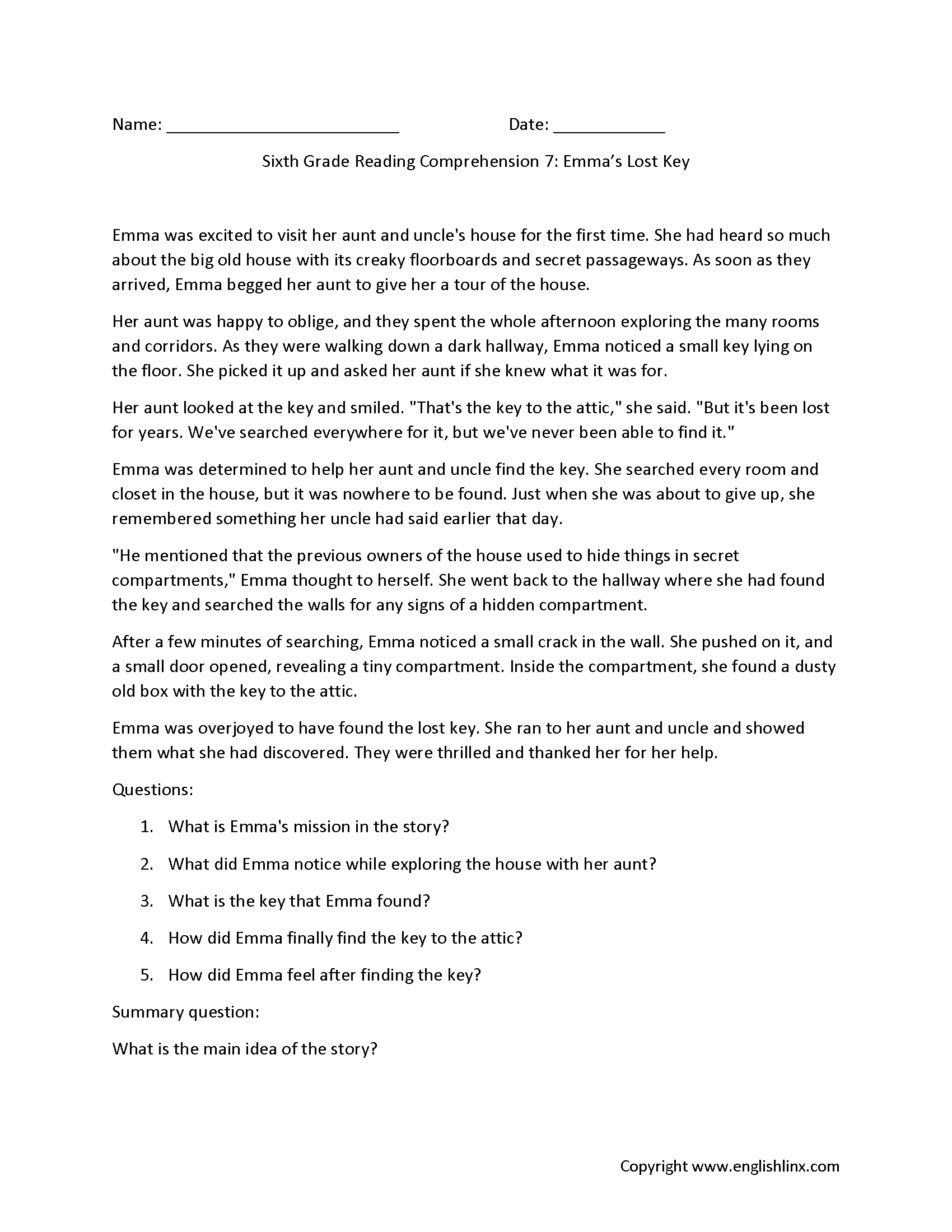 The Best Reading Comprehension Worksheets For Boosting Skills From Kindergarten To 6th Grade The Teach Simple Blog