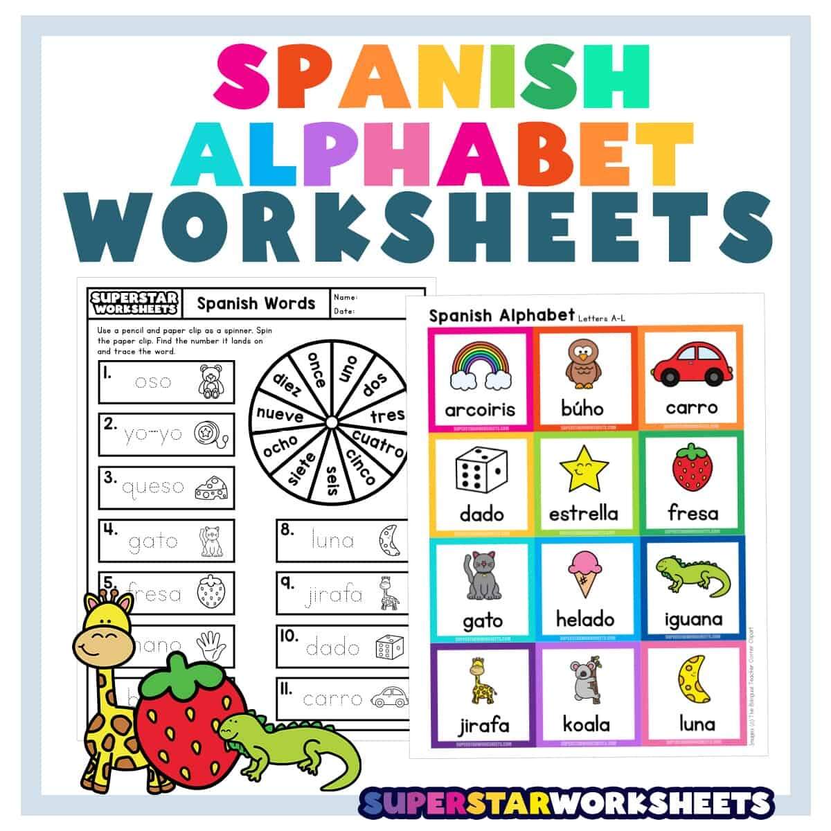 Fun Spanish ABC Worksheets For Kids Trace Write And Color Made By Teachers