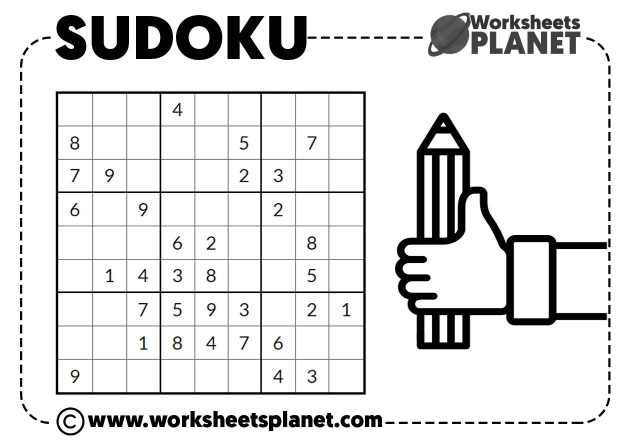 SUDOKUS For KIDS Math Sudoku Puzzles Ready To Print Worksheets Library