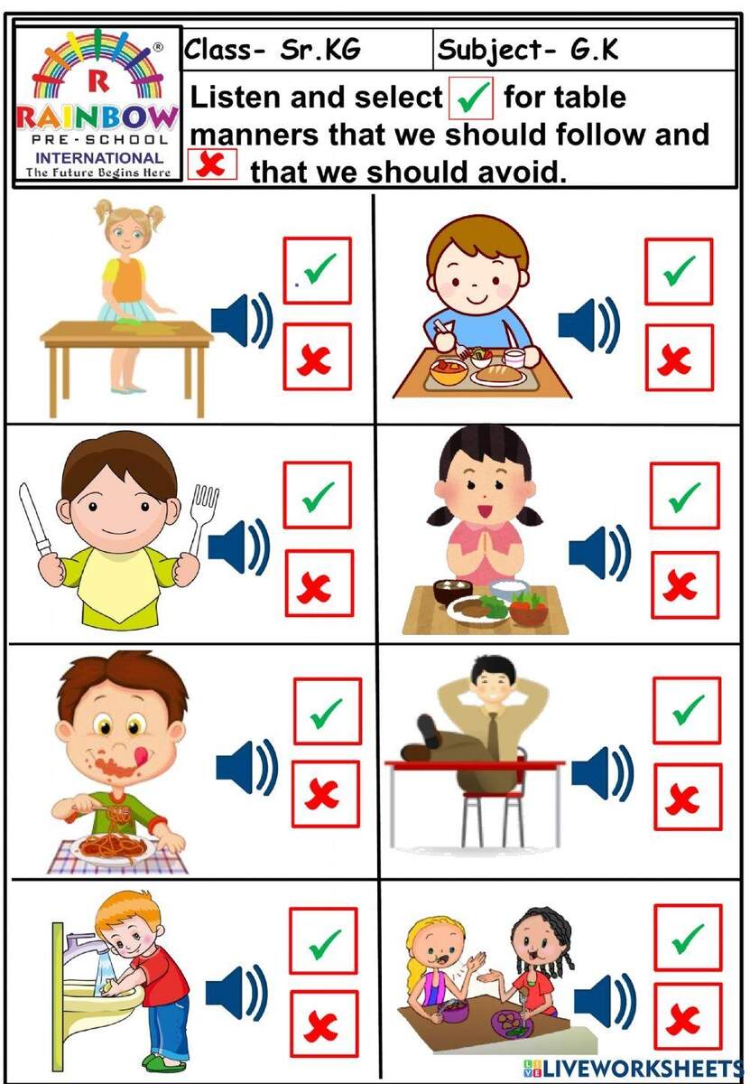 Table Manners ESL Worksheet By Sassouki Worksheets Library Table Manners ESL Worksheet By Sassouki Worksheets Library