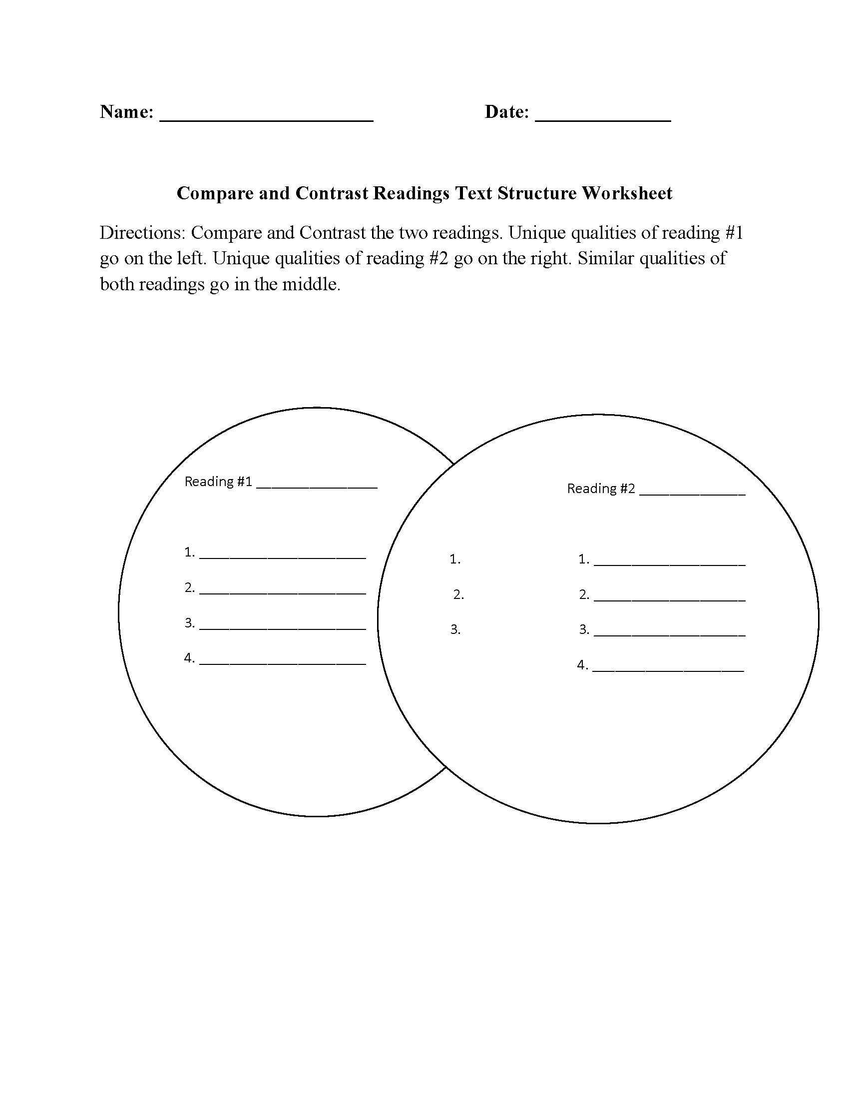 Free And Customizable Compare And Contrast Templates Canva
