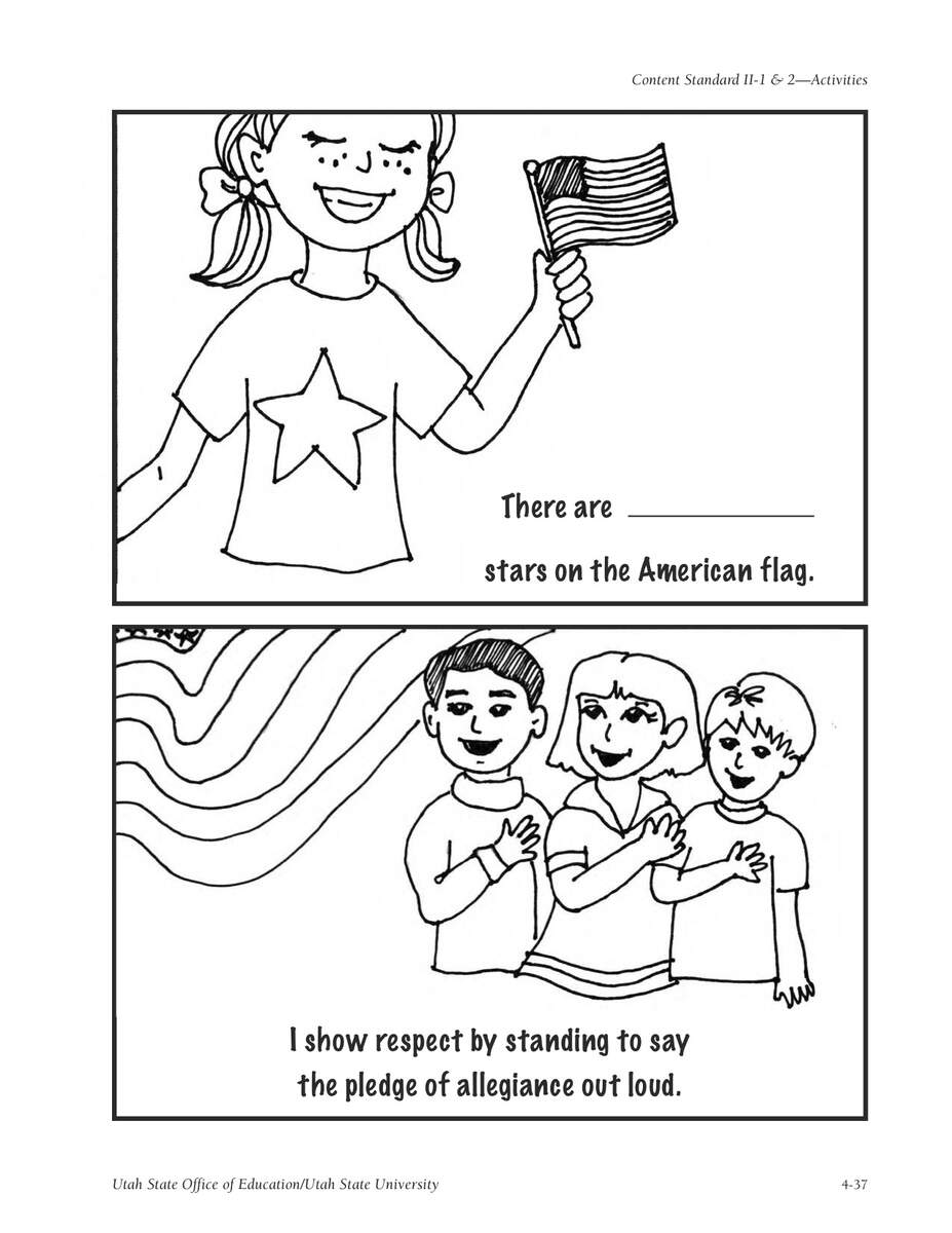 The Pledge Of Allegiance Kindergarten Nana