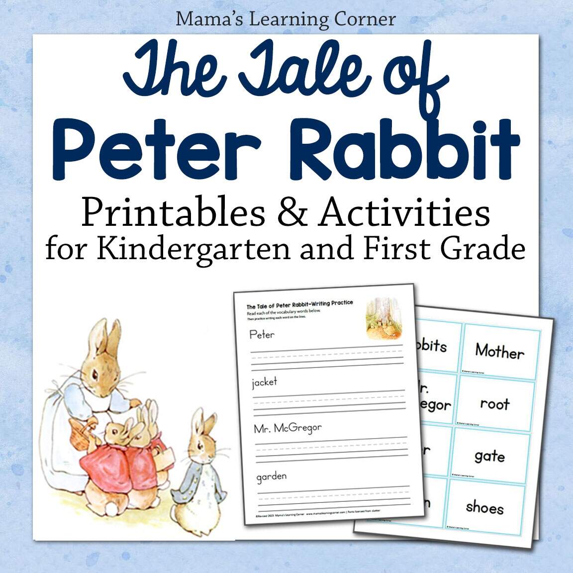 The Tale Of Peter Rabbit Printable Activities Mamas Learning Corner Peter Rabbit Printables Once Upon A Printable
