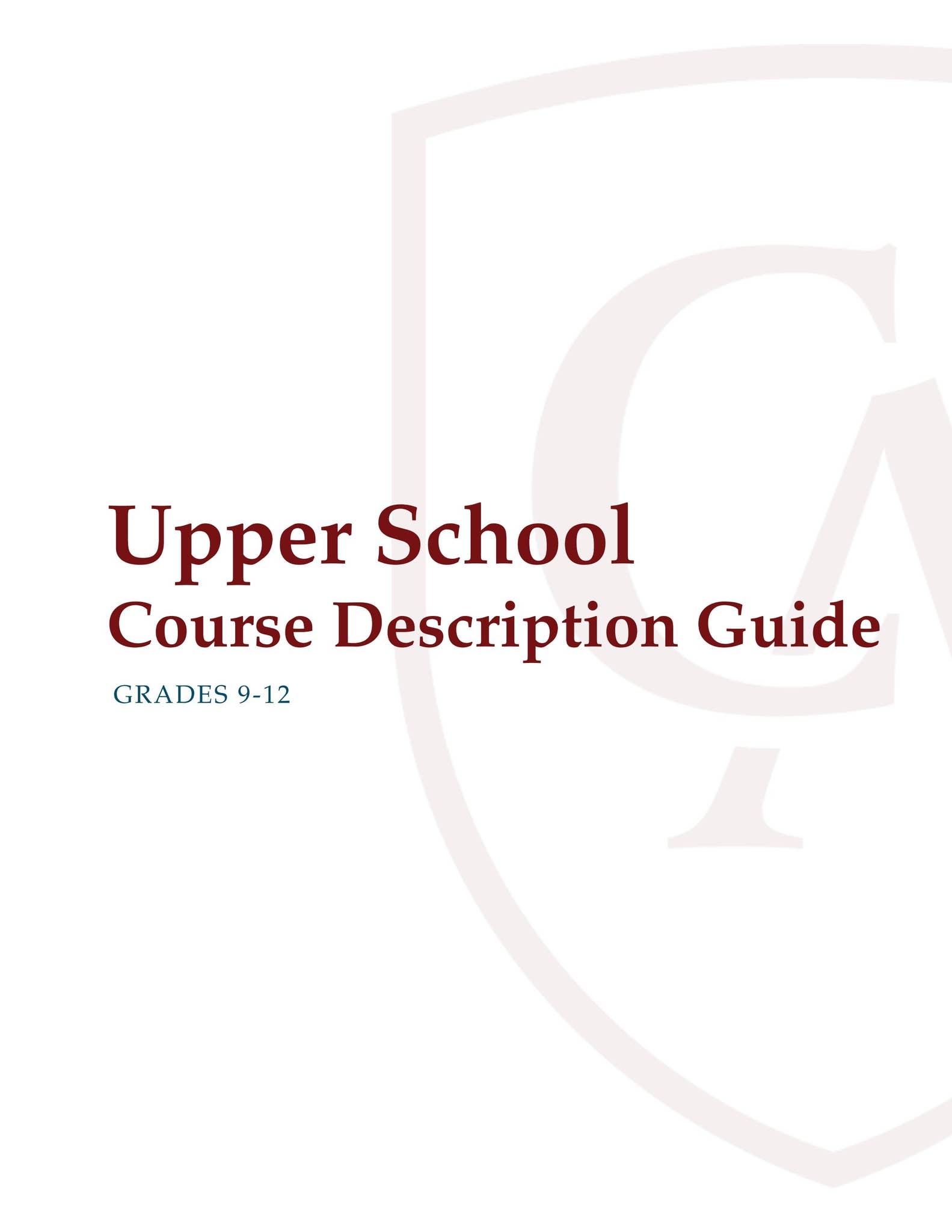 Upper School Course Description Guide By Columbus Academy Issuu