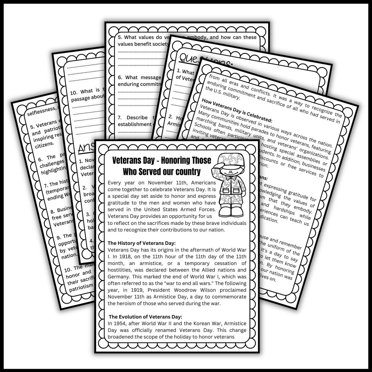 Veterans Day Reading Comprehension Questions Patriot Day Worksheets Made By Teachers Veterans Day Reading Comprehension Questions Patriot Day Worksheets Made By Teachers