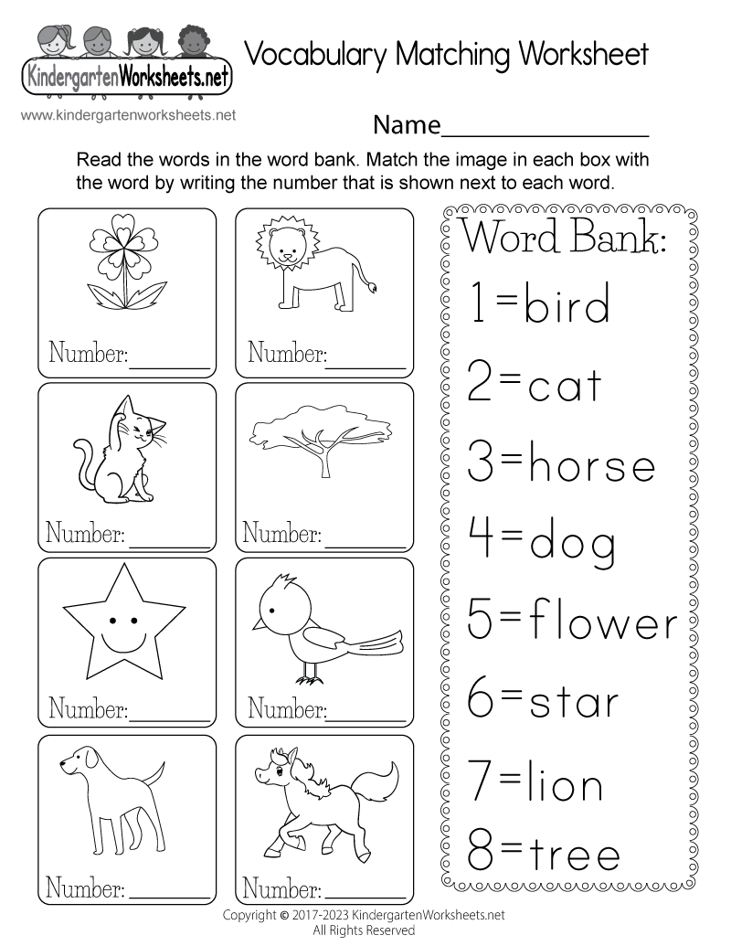 Match CVC Words Worksheets And Printable