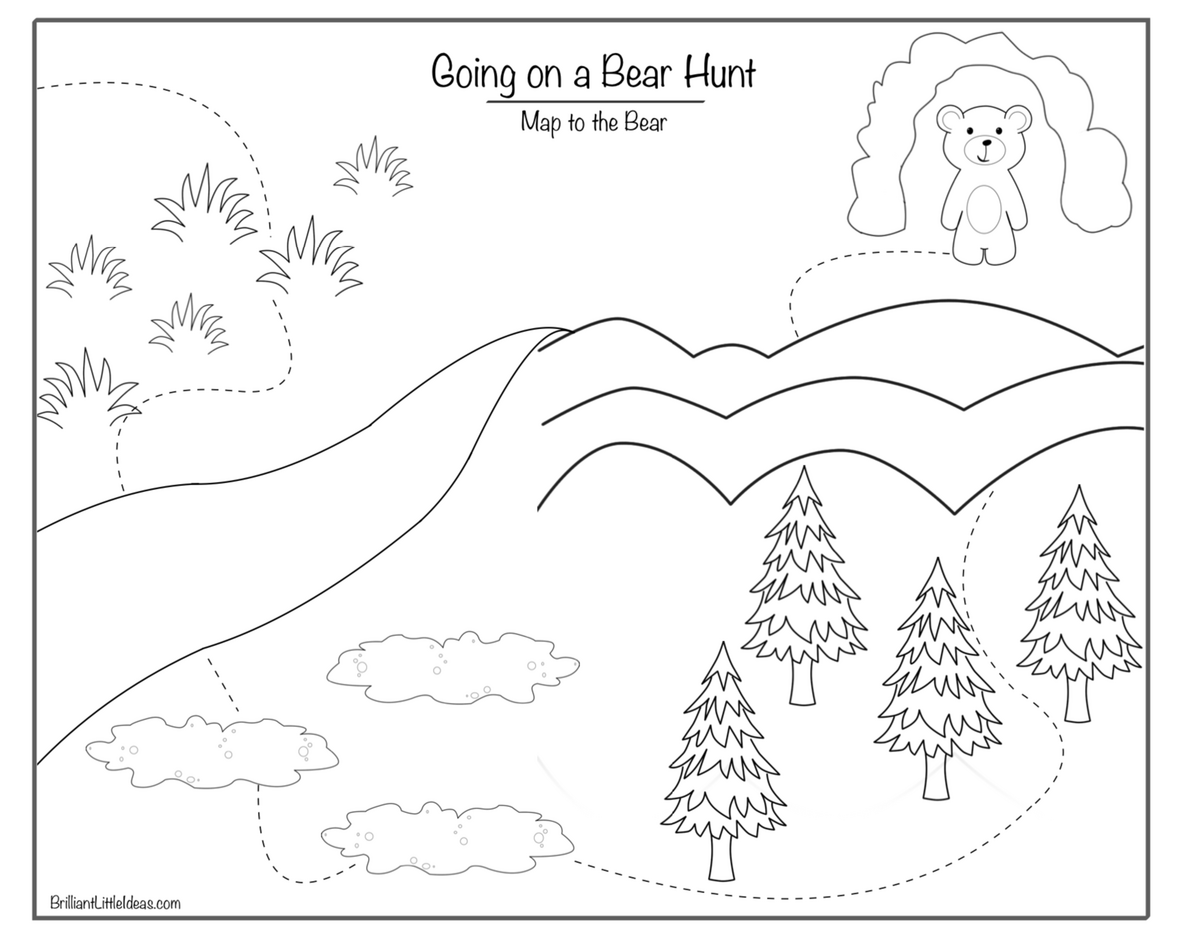 Bear Hunt Activity Sheet Medina Book Shop