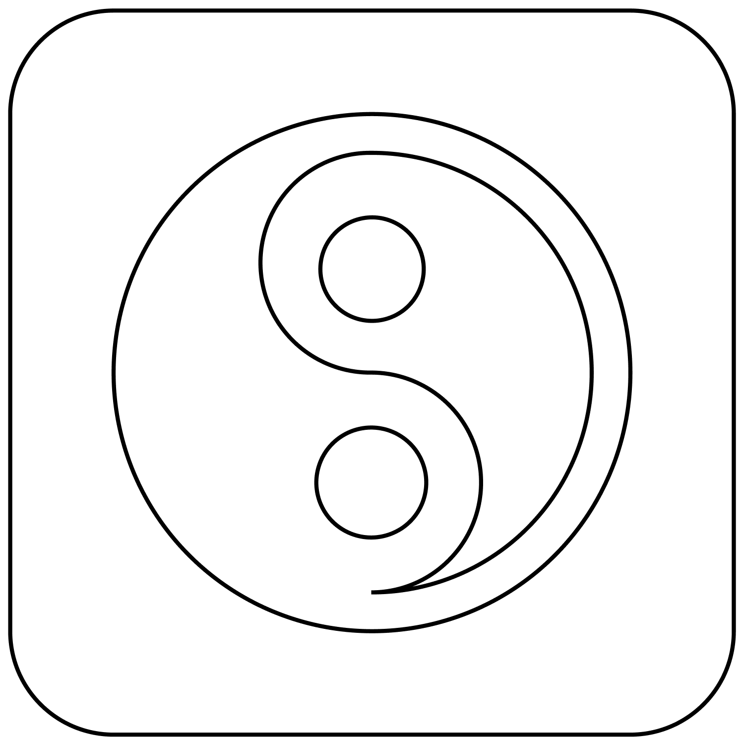 Yin Yang Emoji Coloring Page Free Printable